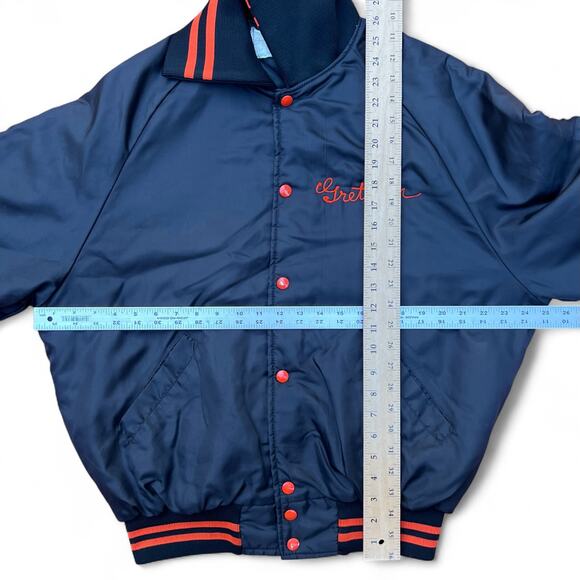 Vintage 80s Gretchen Libertyville Wildcats Basketball Bomber Jacket Varsity 90s - Picture 15 of 15